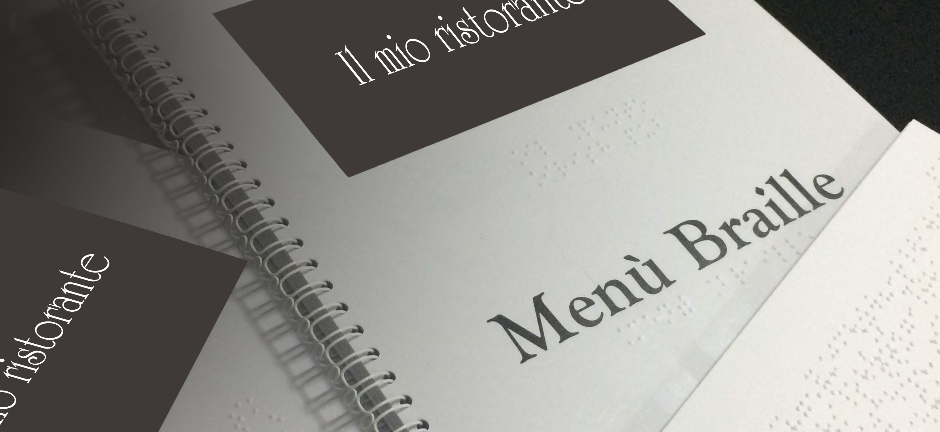 Immagine evocativa del menu in Braille
